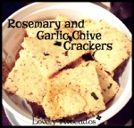 Rosemary and Garlic Chive Crackers | *Lovely Avocados*